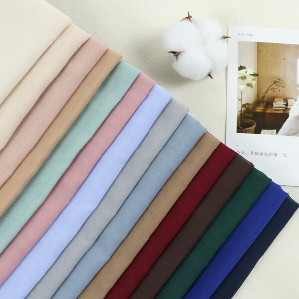 Flat chiffon plus edge hijab 70*180 breathable long scarf - Image 3