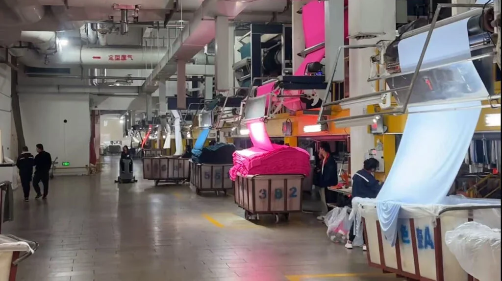 Hijab fabric production workshop