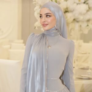 Four Side Metal Chain Scarf, Fashionable Hot Hijab