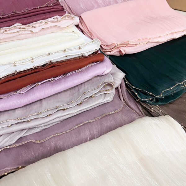 Four Side Metal Chain Scarf, Fashionable Hot Hijab - Image 5