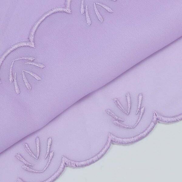 Fashion Premium Pearl Chiffon Embroidered Hijab Scarf - Image 3