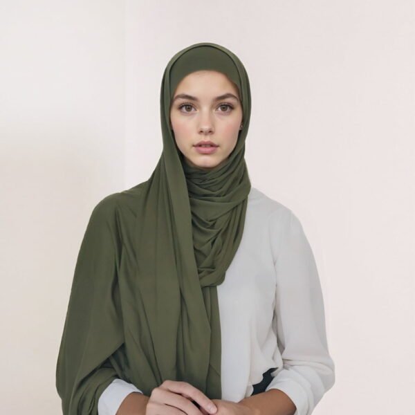 Women's cotton small hat long scarf set Breathable and sweat-absorbing headscarf