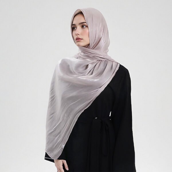 Women's Shiny Silk Chiffon Island Wrinkle-Resistant Long Scarf