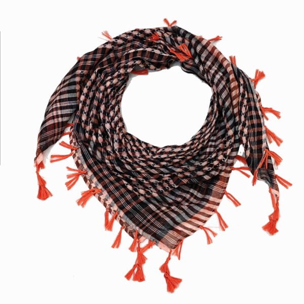 Wholesale Muslim Arab Ghutra Jacquard tasselled square scarf Shemagh - Image 2