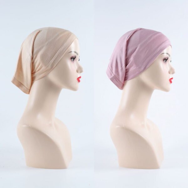 Cotton Small Hat Long Scarf Set Breathable and sweat-absorbing headscarf - Image 2