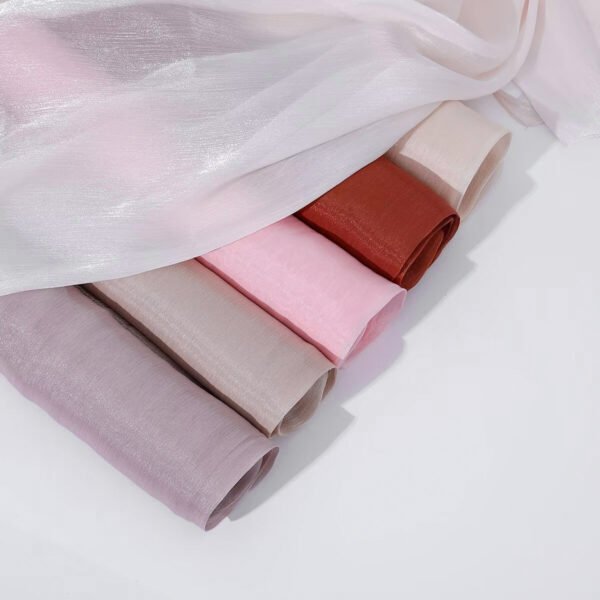 Women's Shiny Silk Chiffon Island Wrinkle-Resistant Long Scarf - Image 3