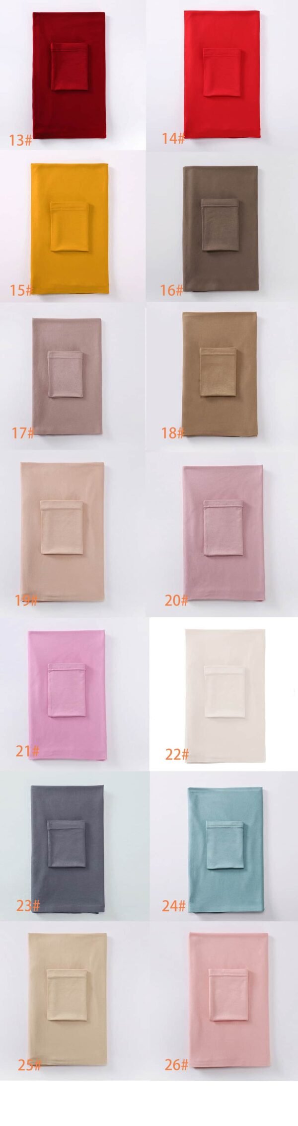 Cotton Small Hat Long Scarf Set Breathable and sweat-absorbing headscarf - Image 5