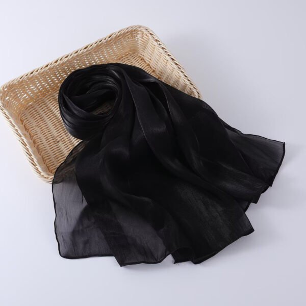 Women's Shiny Silk Chiffon Island Wrinkle-Resistant Long Scarf - Image 15